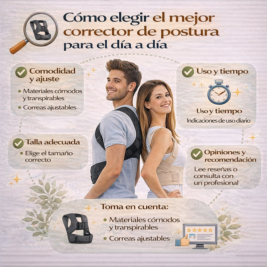 Cómo elegir el mejor corrector de postura para el día a día