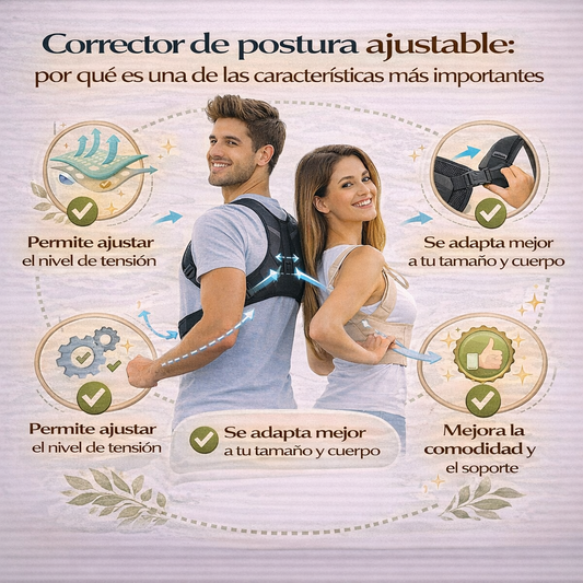 Corrector de postura ajustable: por qué es una de las características más importantes