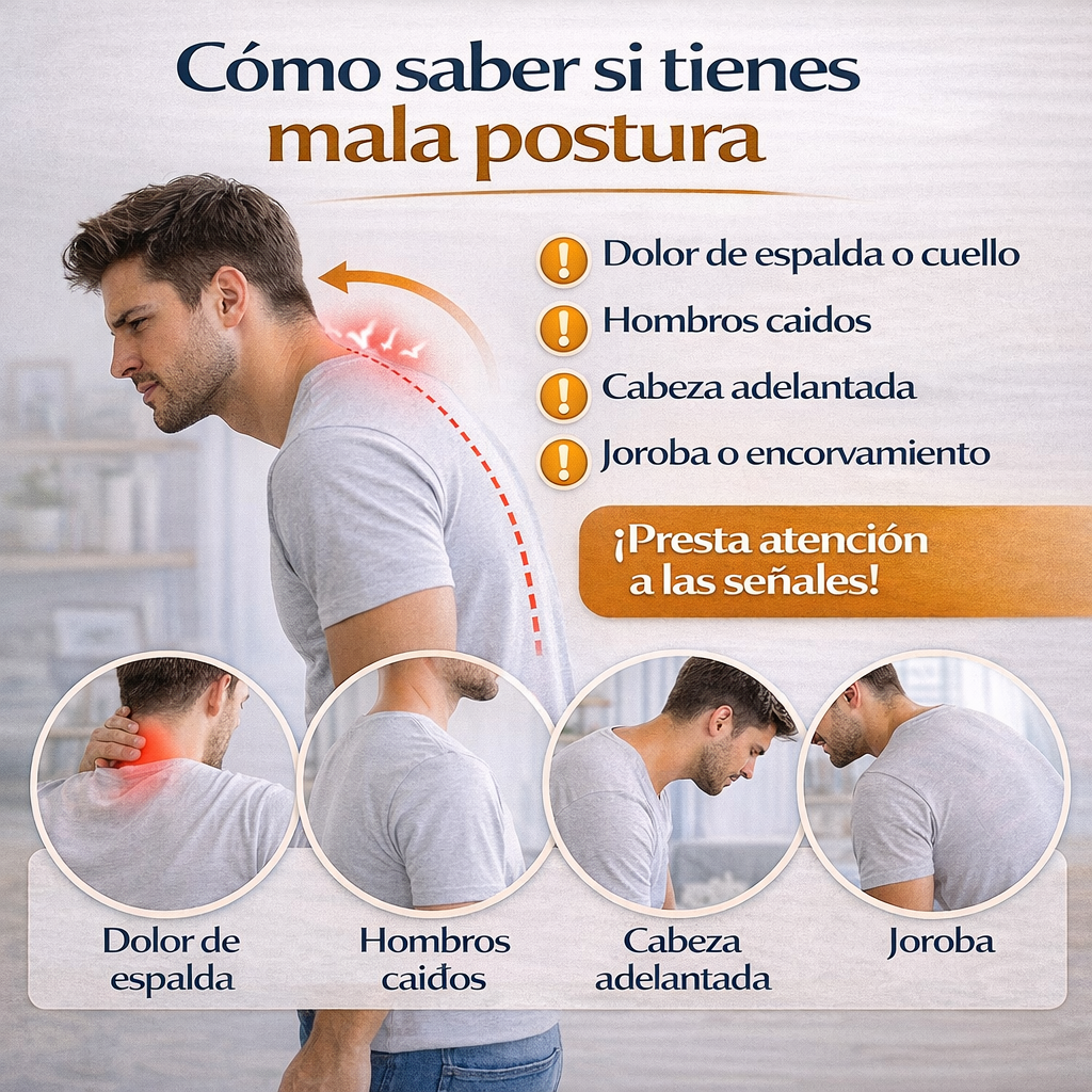 Cómo saber si tienes mala postura: señales frecuentes que no debes ignorar